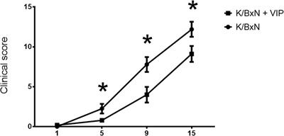 Mechanism  of Immunoregulatory Properties of Vasoactive Intestinal Peptide in the K/BxN Mice Model of Autoimmune Arthritis